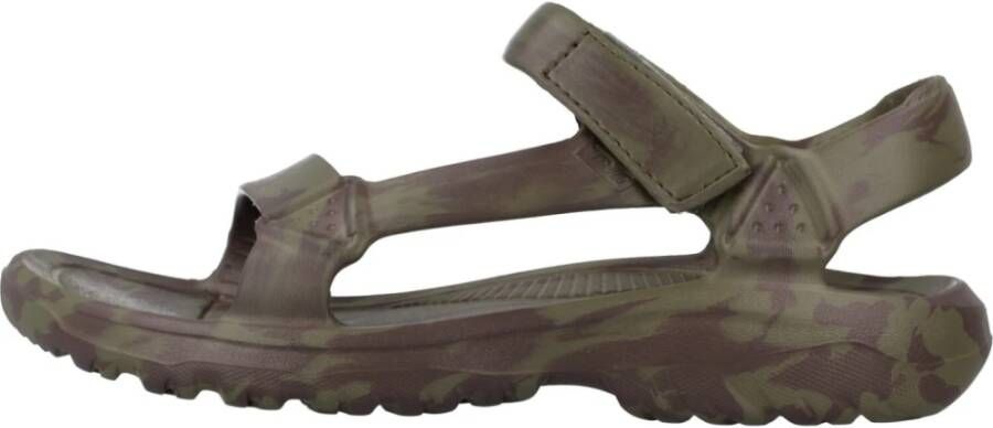Teva Hurricane Drift Platte Sandalen Green Heren