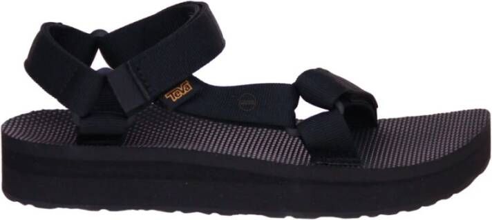 Teva Midform Universal Slippers en Sandalen Dames Zwart Mesh Synthetisch - Foto 8