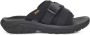 Teva Zwarte Slide Sandaal met Verstelbare Banden Black Heren - Thumbnail 1