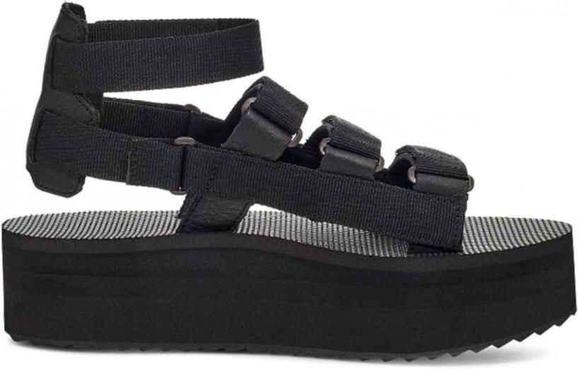 Teva Zwarte Plateau Sandaal met Verstelbare Banden Black Dames - Foto 2