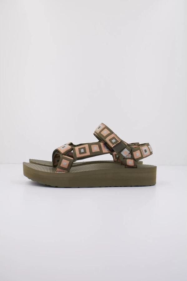 Teva MIDFORM UNIVERSAL Dames Sandalen Groen Oranje