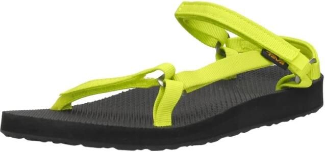 Teva ORIGINAL UNIVERSAL SLIM Dames Sandalen Zwart Geel - Foto 3