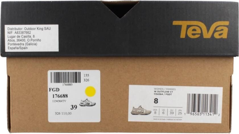 Teva Women's Outflow CT Multisportschoenen beige bruin - Foto 3
