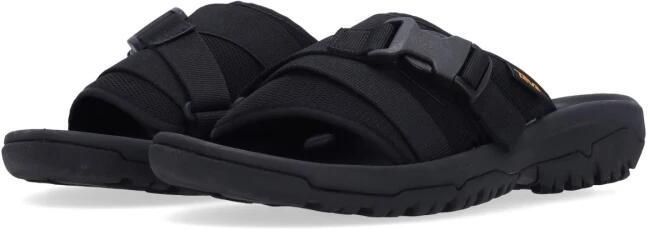 Teva Zwarte Slide Sandaal met Verstelbare Banden Black Heren