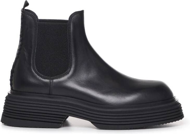 THE Antipode Zwarte laarzen met 98% katoen Black Heren