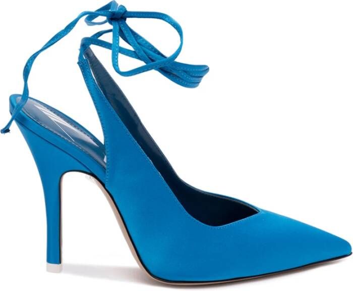 The Attico 014 Turquoise Venus Slingback Pumps Blue Dames