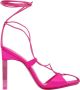 The Attico Adele Lace-Up Pump in Fuchsia Pink Dames - Thumbnail 1