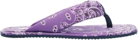 The Attico Bandana Bedrukte Platte Teenslippers
