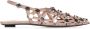 The Attico Grid ballerina's met parelversieringen Beige Dames - Thumbnail 13