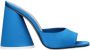 The Attico Blauwe Satijnen Open Teen Sandaal - Thumbnail 1