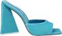 The Attico Blauwe Velvet Hoge Hak Sandaal - Thumbnail 1