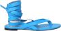 The Attico Blauwe Sandalen met Vetersluiting - Thumbnail 1