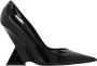 The Attico Zwarte lakpumps met puntige neus en wig Zwart Dames - Thumbnail 1