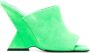 The Attico Cheope Square-Toe Mules Green Dames - Thumbnail 1