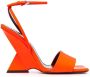 The Attico Oranje Hoge Hak Sandalen Orange Dames - Thumbnail 1