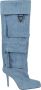 The Attico Sienna denim enkellaarzen met hak Blauw Dames - Thumbnail 1