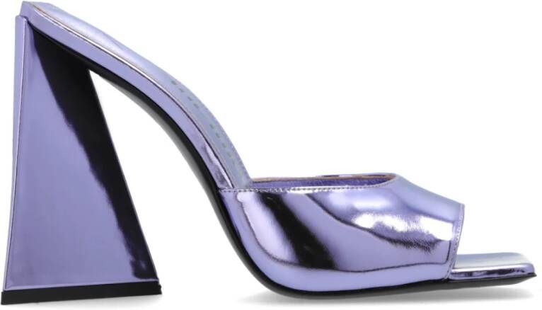 The Attico Devon Slides Purple Dames