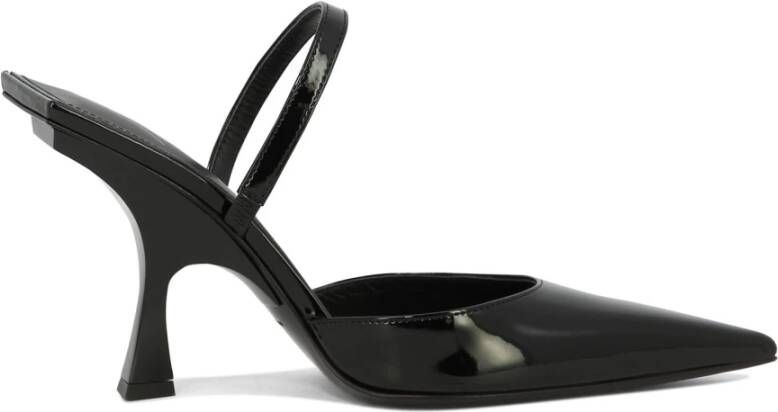 The Attico Ester Slingbacks van lakleer Black Dames