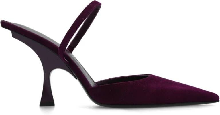 The Attico Ester suède pumps Purple Dames