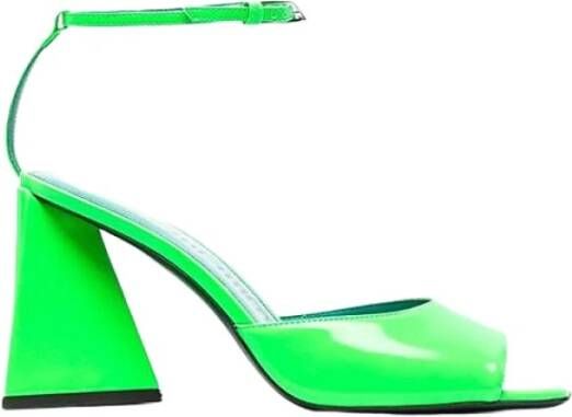 The Attico Fluorescerend groene milieuvriendelijke Piper sandalen Green Dames