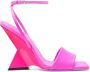 The Attico Fuchsia Satijnen Piramide Sleehak Sandaal - Thumbnail 1