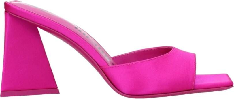 The Attico Fuchsia Satijnen Instappers Hakken Pink Dames