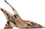 The Attico Gedrukte Leren Slingback Pumps - Thumbnail 1