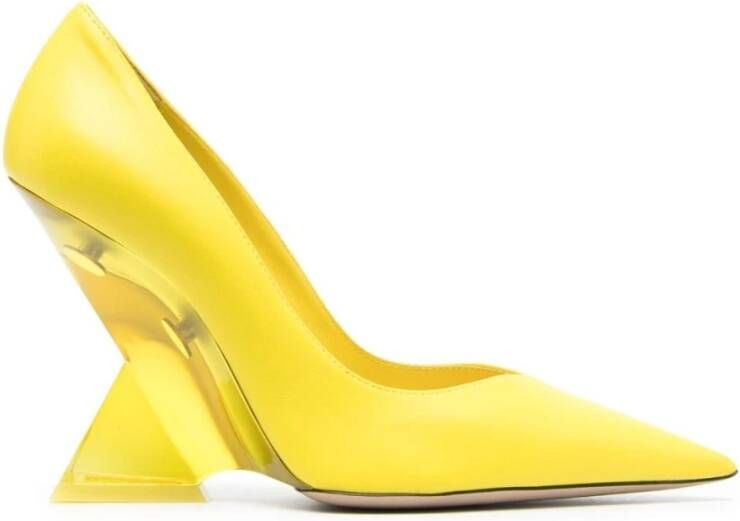 The Attico Gele Patentleren Puntige Pump Yellow Dames