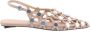 The Attico Grid ballerina's met parelversieringen Beige Dames - Thumbnail 5