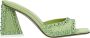The Attico Groene Satijnen Stiletto Hak Sandalen - Thumbnail 1