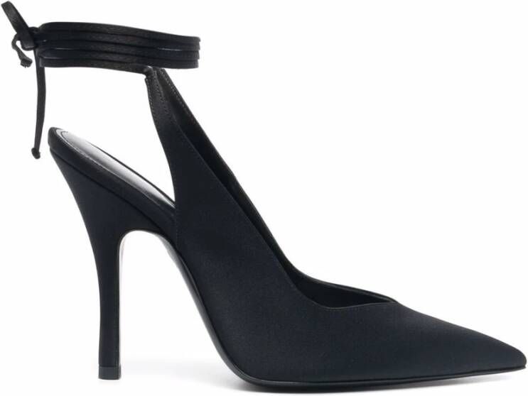 The Attico Verhoog je stijl met zwarte Attico platte schoenen Black Dames