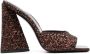 The Attico Bruine Sequin-Embellished Devon Sandalen Brown Dames - Thumbnail 1