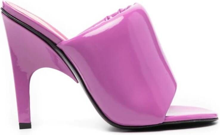 The Attico Heeled Mules Pink Dames