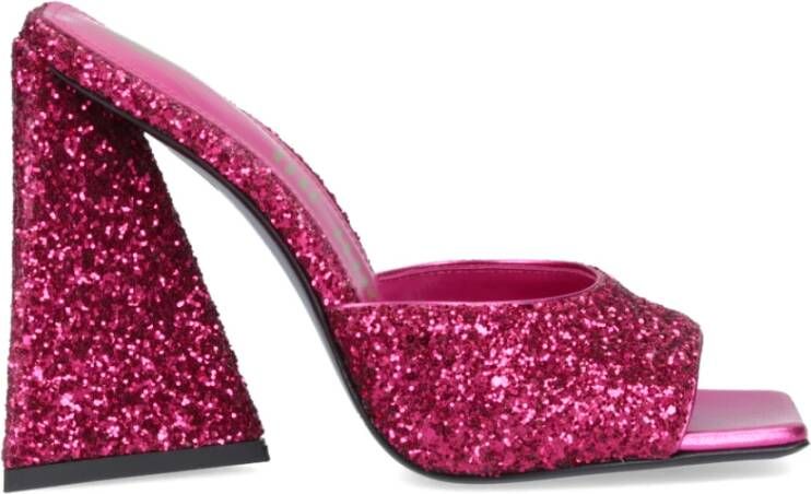 The Attico Devon heeled mules Pink Dames
