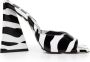 The Attico Devon Zebraprint Sandalen Brown Dames - Thumbnail 1