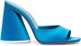 The Attico Heldere Blauwe Satijnen Muiltjes met Hoge Hak - Thumbnail 1