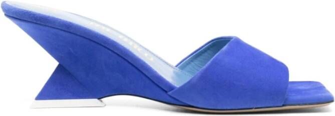 The Attico Hoge hakken cheope mule 60mm blue in blauw