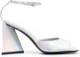 The Attico Zilveren Holografische Hoge Hak Sandalen Gray Dames - Thumbnail 1