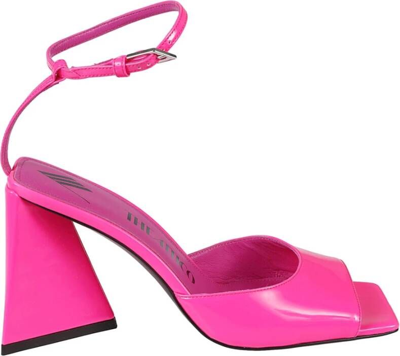 The Attico Hot Pink Piper Sandalen met Piramidehak Pink Dames