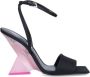 The Attico Zwarte Sandalen met Geometrische Hak Black Dames - Thumbnail 1