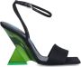 The Attico Cheope Sandalen Zijde en Leer Black Dames - Thumbnail 1