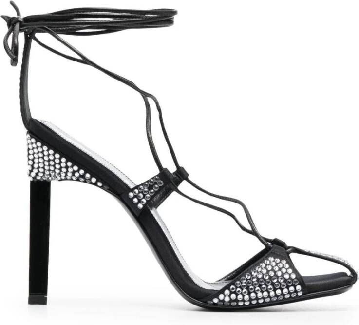 The Attico Kristalversierde Vetersandalen