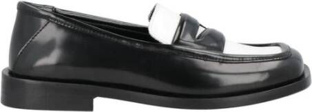 The Attico Leren Loafers met Vierkante Neus
