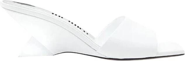 The Attico Leren Muiltje met 60mm Hak White Dames