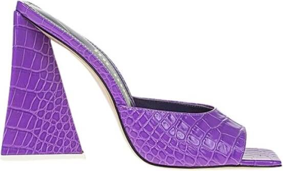 The Attico Leren Muiltje Purple Dames