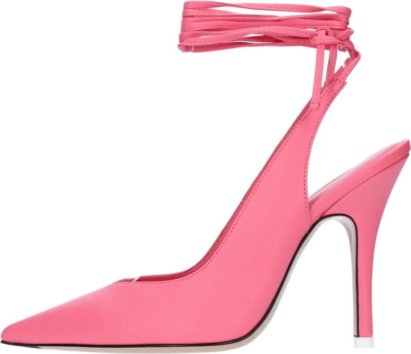 The Attico Hoge hakken venus slingback 115mm orange in roze