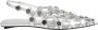 The Attico Metallic Silver Grid Ballerina Schoenen - Thumbnail 1