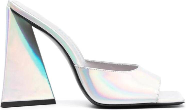 The Attico Slippers & Mules Devon 115Mm Mule in zilver