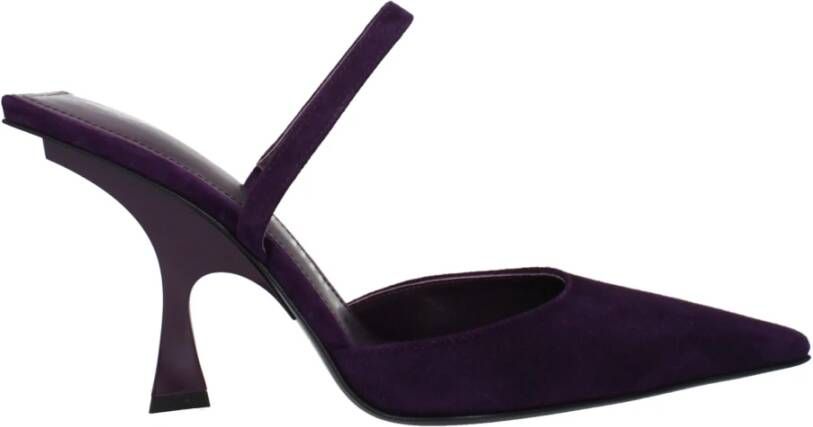 The Attico Ester suède pumps Purple Dames