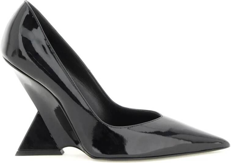 The Attico Zwarte lakpumps met puntige neus en wig Zwart Dames